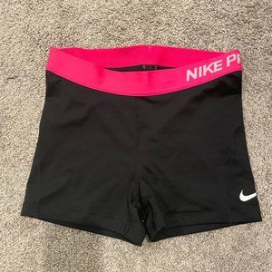 Nike Pro Athletic Workout Shorts - Pink Medium